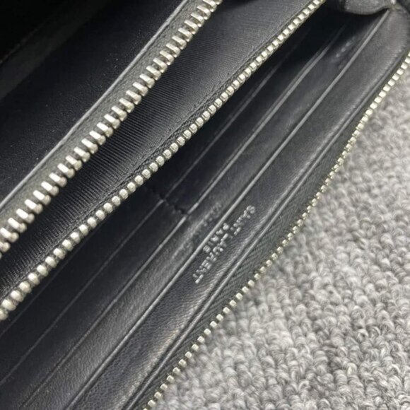 YSL Yves Saint Laurent Zippy Black Wallet lux340-100125 - Picture 14 of 14